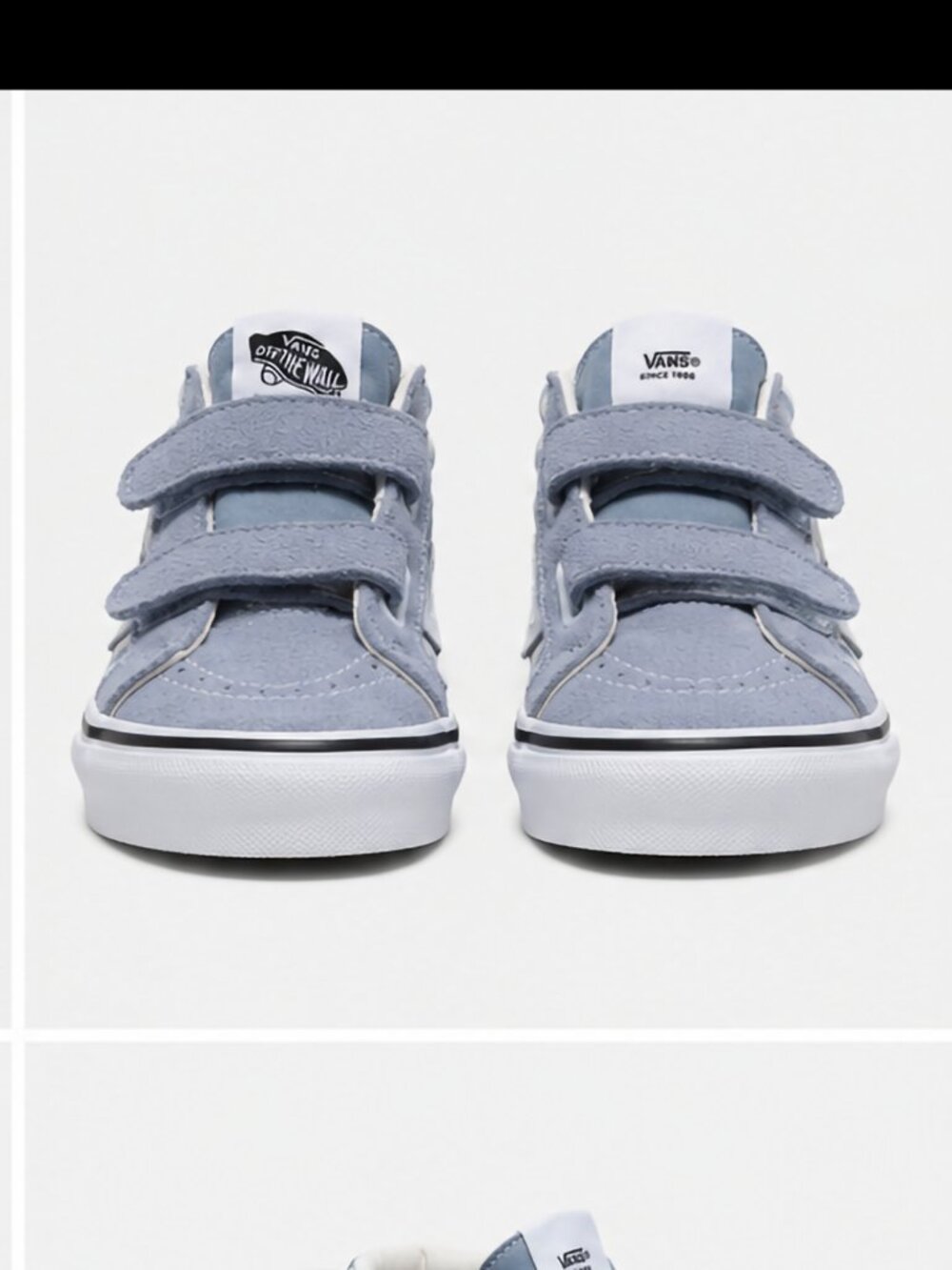 Vans Kids Checkerboard Mid-Top Sneakers - Light Gray/White